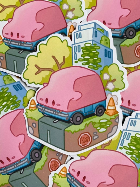 Kirby Karby Sticker