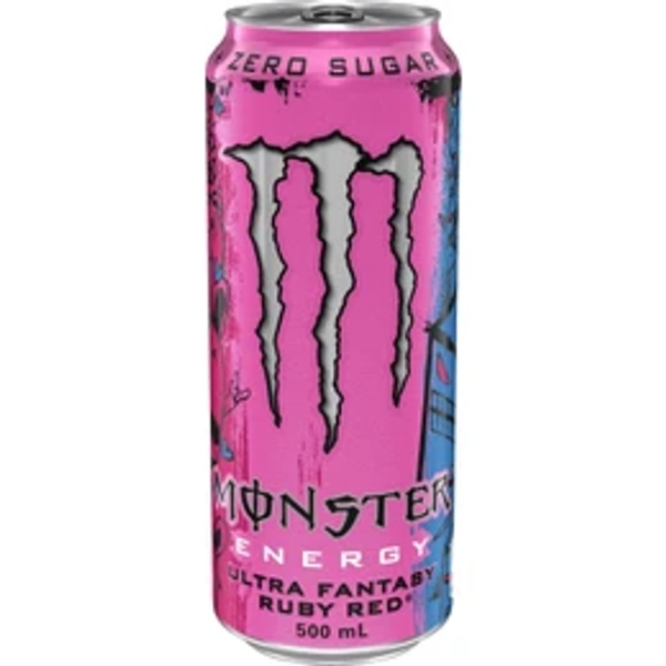 Monster Energy Drink - Ultra Fantasy Ruby Red - 500ml (24 Pack)