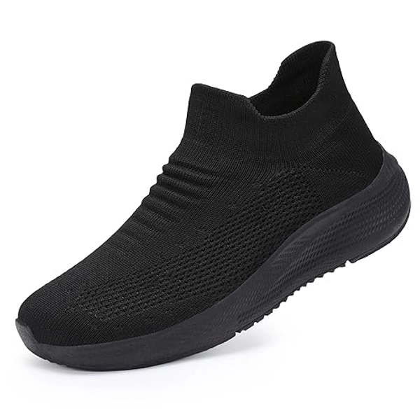 Size 10.5 SHULOOK Womens Slip on Walking Shoes Comfort Lightweight Breathable Sock Shoe Non-Slip Mesh Casual Fashion Tennis Running Sneakers