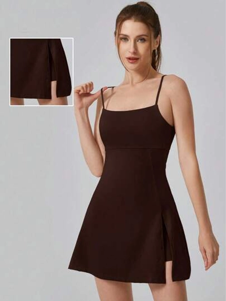 Women Sleeveless Tennis Sport Breathable A-Line Dress