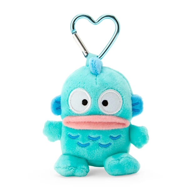 SANRIO Original Plush Mascot Holder with Heart Carabine Hangyodon