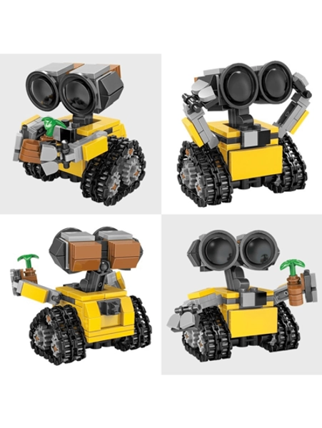 Juguete de ladrillos educativos para ensamblar, Mini robot Wally