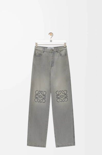 Anagram baggy jeans in denim