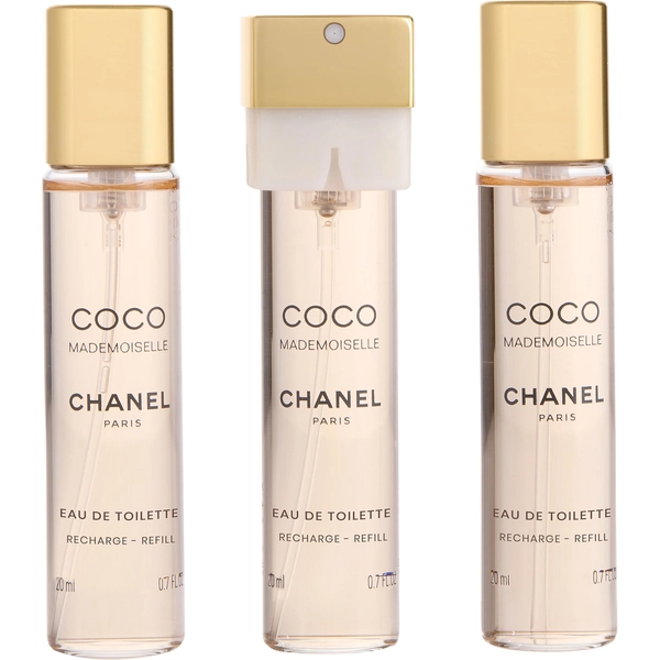 Chanel Coco Mademoiselle Eau De Toilette Spray Refills 0.7 oz (Quantity Of Three)