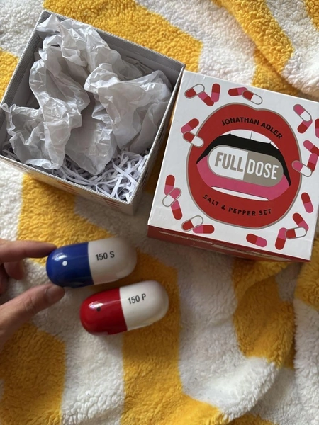 Pill Salt + Pepper Shakers