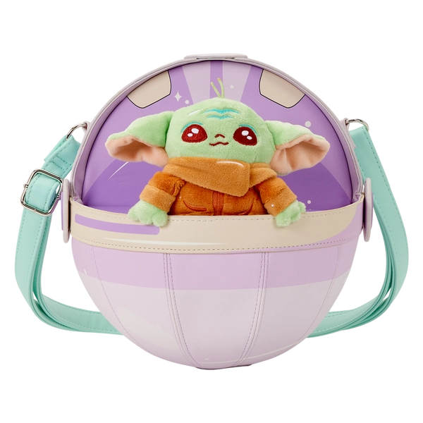The Mandalorian Grogu Figural Pod Plush Crossbody Bag