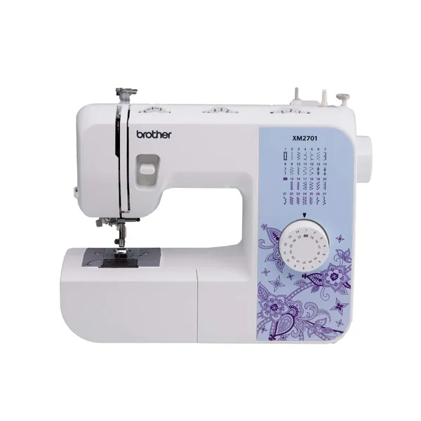 Brother XM2701 Lightweight, Full-Featured Sewing Machine with 27 Stitches, 1-Step Auto-Size Buttonholer, 6 Sewing Feet, and Instructional DVD XM2701 White