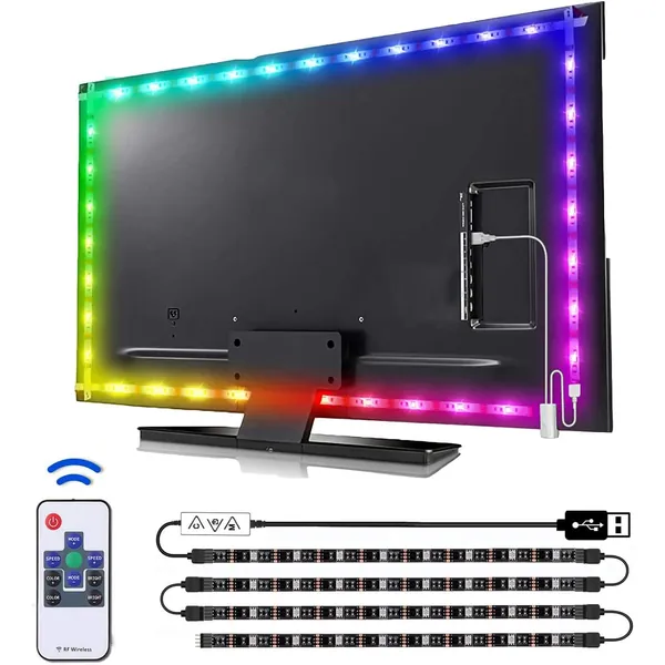 findyouled led Strip Lights for TV, 3m led TV Backlight with Remote, USB led Gaming Lights Strip for 40-60 inch TVs, Computer