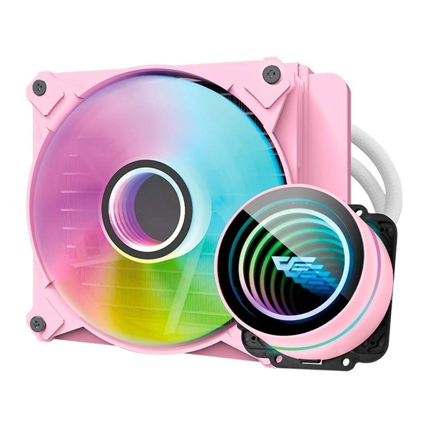 Water Cooler Aigo Darkflash Twister DX120 V2, ARGB, 120mm, Rosa, DX120V2PK