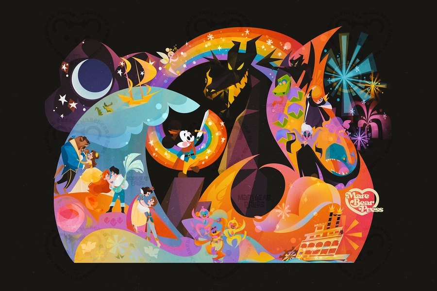 Visions fantastic - Art Print - Inspired by Disneyland's Fantasmic