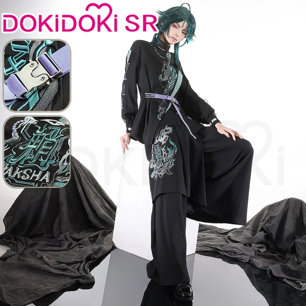 DokiDoki-SR Game Genshin Impact Cosplay Xiao Costume Neo Chinese Style Doujin Casual Wear