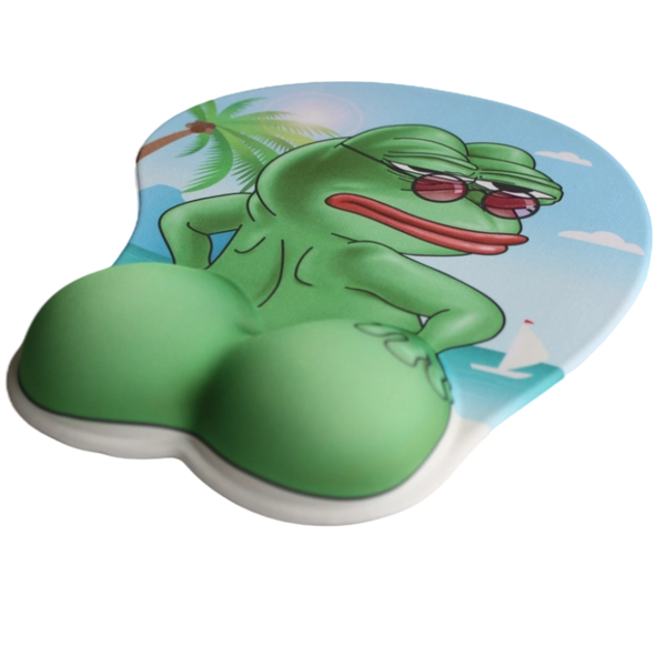 PepeMods Mouse Pad with Gel Wrist Support - PeepoParadise