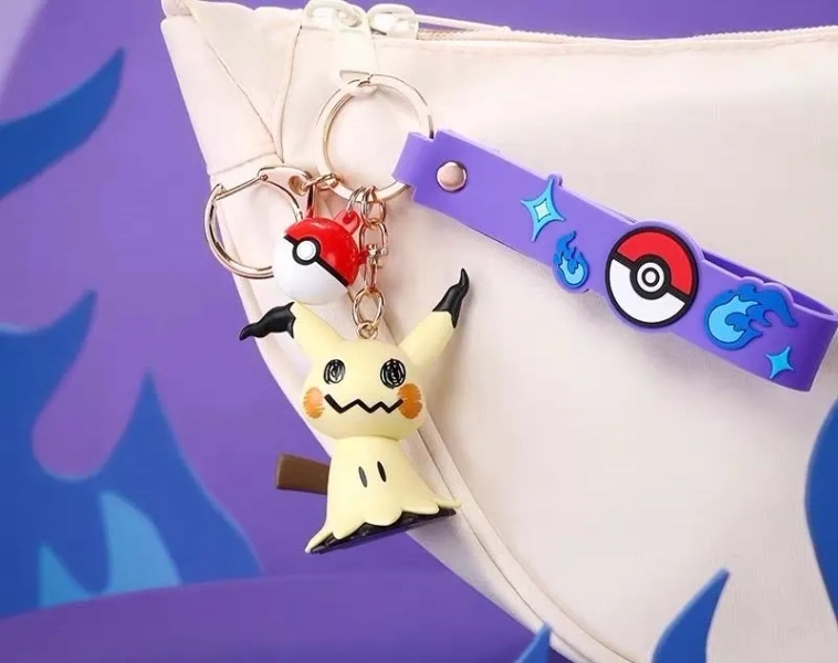 Pokémon Buddy Keychain Set | Cute 3D Charms with Poké Ball & Strap – Mimikyu, Morpeko, Jigglypuff, Snorlax, Gengar｜Pokemon Gift｜Summer Gift