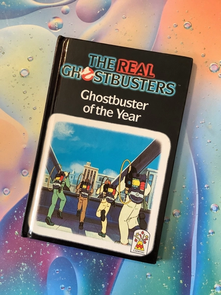 RARE 1989 Vintage/Retro &#39;The Real Ghostbusters - Ghostbuster of the Year&#39; Hardback Book -Childhood Nostalgia - 1989 Fun, Retro Birthday Gift