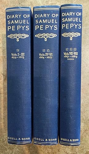 The Diary of Samuel Pepys (3 volumes) Edited with additions by Henry B. Wheatley by Samuel Pepys: Good (1924) | Reader's Books