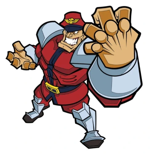 Street Fighter M. Bison Action Enamel Pin