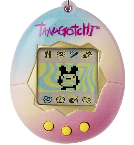 Bandai Tamagotchi Original Sahara Shell | Tamagotchi Original Cyber Pet 90s Adults and Kids Toy with Chain | Retro Virtual Pets are Great Boys and Girls Toys or Gifts for Ages 8+ - Sahara