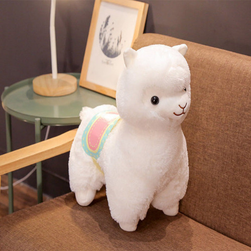 Alpaca & Saddle Plush - 50cm / White