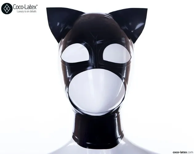 Cat Woman Latex Hood