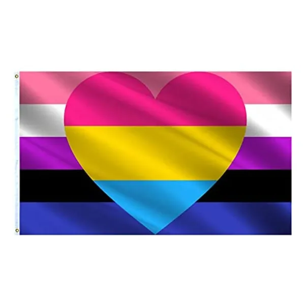 Throne Kenneth Lias Vaflag Genderfluid Panromantic Pride Flag Pansexual Pan Heart Lgbt Flags 5626