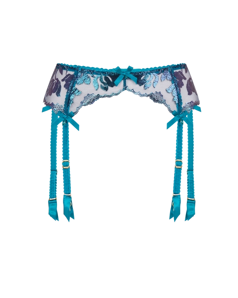 Sparkle Suspender in Teal/Navy | By Agent Provocateur New In