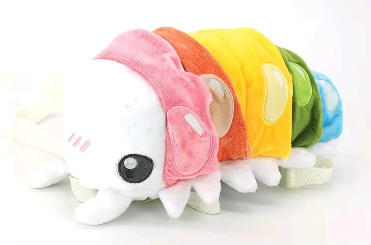 Rainbow Roll Poly Plush Backpack