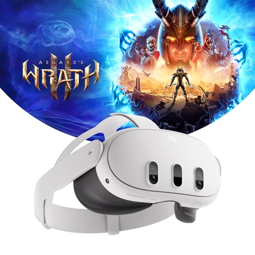 Meta Quest 3 128GB— Breakthrough Mixed Reality — Powerful Performance — Asgard’s Wrath 2 Bundle - 128GB - Headset + Controllers