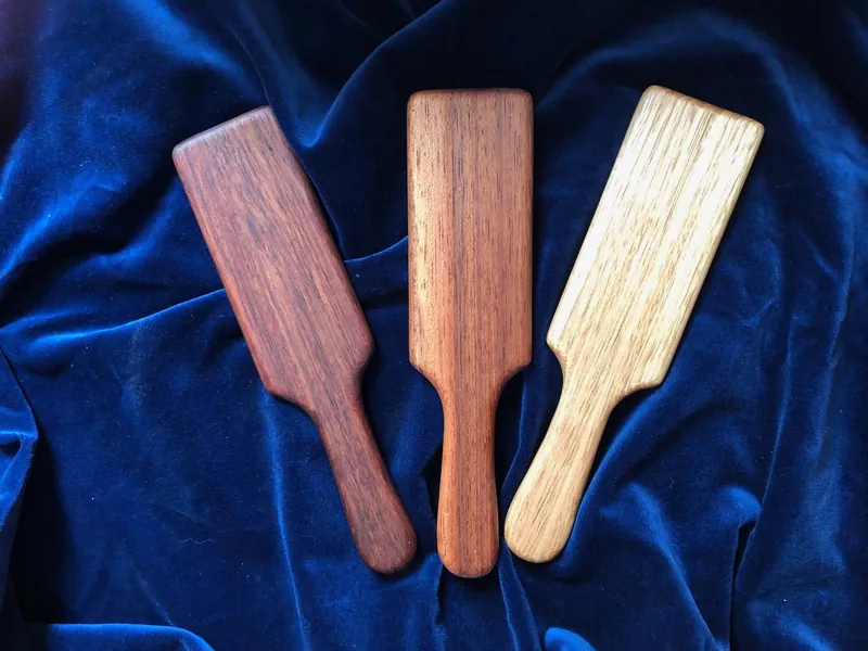 Wooden spanking paddle
