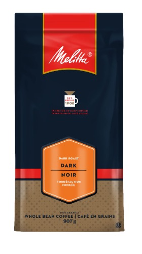 MELITTA Dark Roast Whole Bean Coffee, 100% Arabica Coffee Beans, Premium Coffee, Kosher Certified, 907 g - Whole Bean Coffee