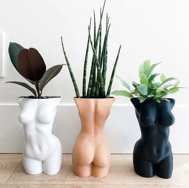 Love is Love Female Body Planter