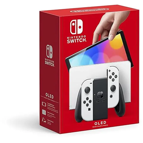 Nintendo Switch (OLED model) with White Joy-Con