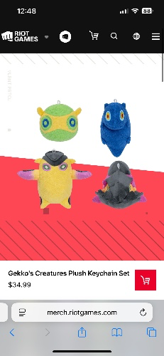 Gekko's Creatures Plush Keychain Set | Riot Games Store