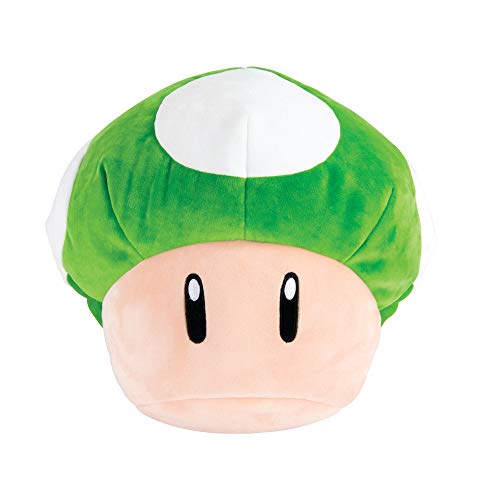 Club Mocchi- Mocchi- Nintendo Super Mario Plush - 1Up Mushroom Plushie - Collectible Squishy Plushies - 15 Inch - Red - 15 inch