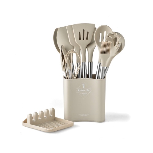 Kitchen Utensil Set - Khaki (12pc)