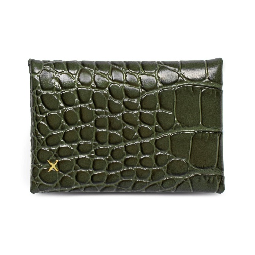 Carla - Olive Croc Print