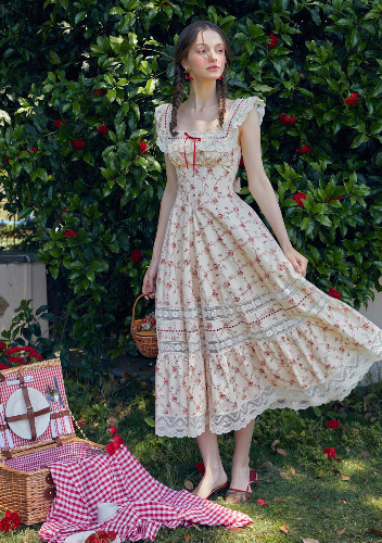 Red Garnet Corset Dress | S