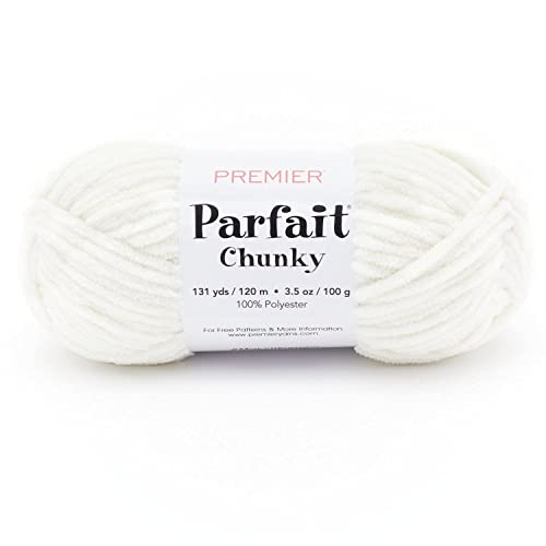 Premier Parfait Chunky Yarn, Cream, 3.5 oz, 131 Yards 