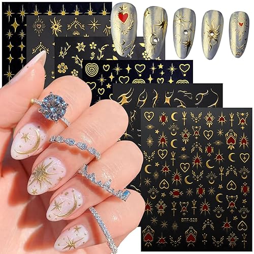 Gold Nail Art Stickers