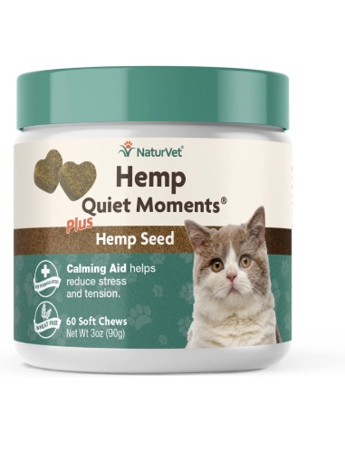 NaturVet Hemp Quiet Moments Plus Hemp Seed for Cats