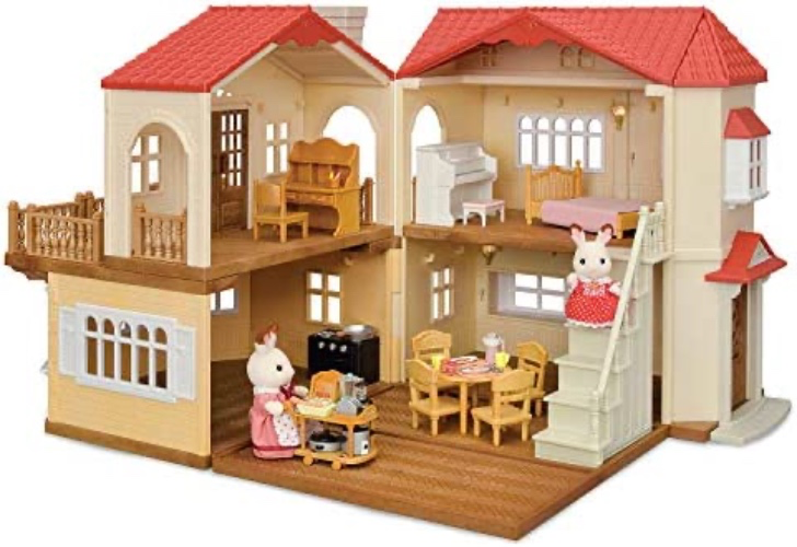 Calico Critters Red Roof Country Home Gift set, Cottage : Toys & Games