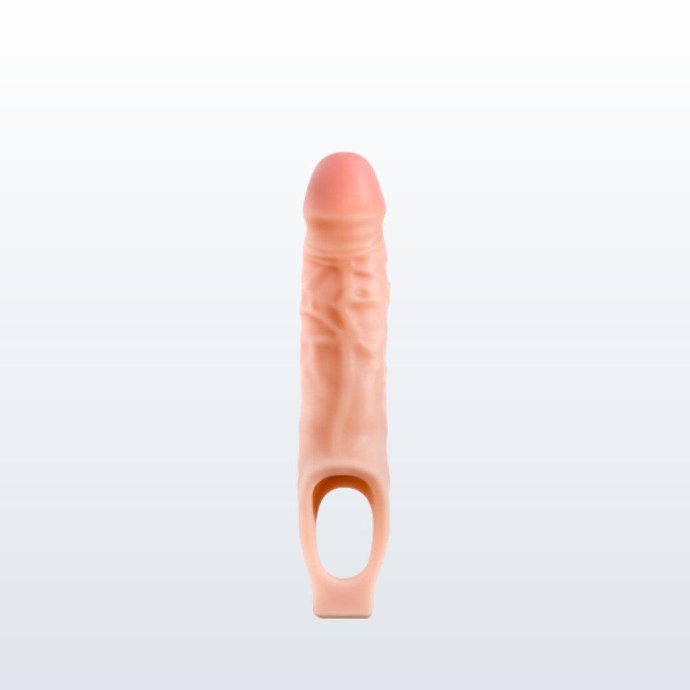 Performance Plus 9 Silicone Cock Sheath Penis Extender - Vanilla