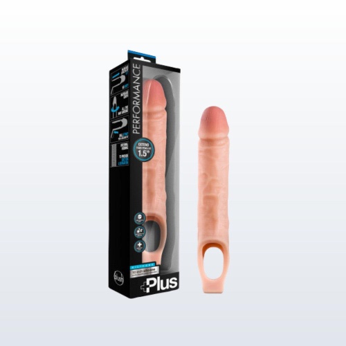Performance Plus 10 Silicone Cock Sheath Penis Extender - Vanilla