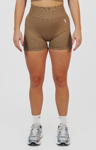 Form Seamless Scrunch Shorts - Cocoa Beige - S