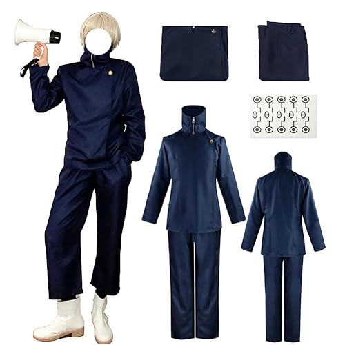 ETEBAS Inumaki Toge Costume Cosplay Outfit Inumaki Toge Uniform JJK Suit Full Set - Costume - Medium