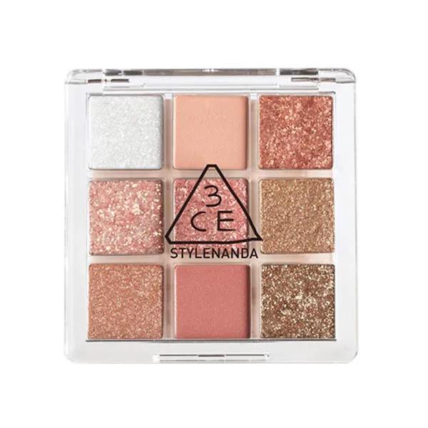 3CE Multi Eye Color Palette #Delightful 9Colors Peal Glow Eye Shadow Staylenanda - 