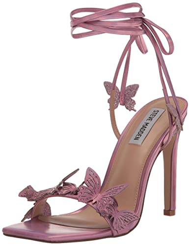 Steve Madden Women's Utopia Heeled Sandal - 8 - Pink Iridescent