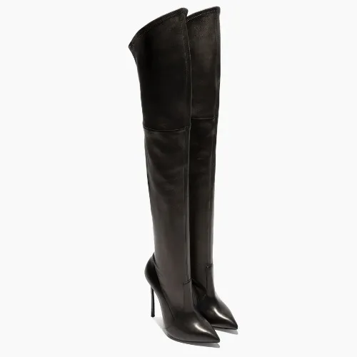 Casadei Blade Leather Over The Knee