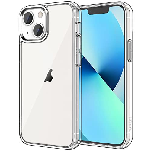 JETech Case for iPhone 13 6.1-Inch, Non-Yellowing Shockproof Phone Bumper Cover, Anti-Scratch Clear Back (Clear) - Clear