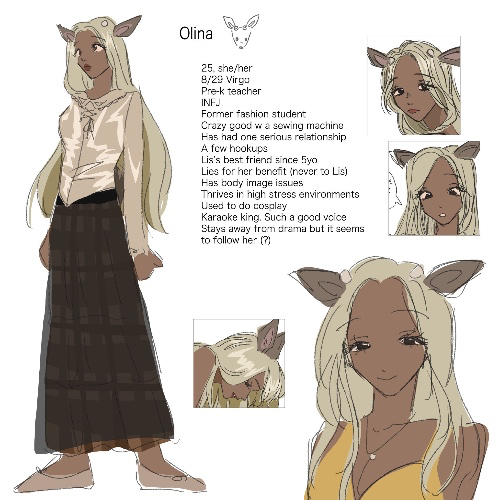 baekhap Olina Deer Cosplay