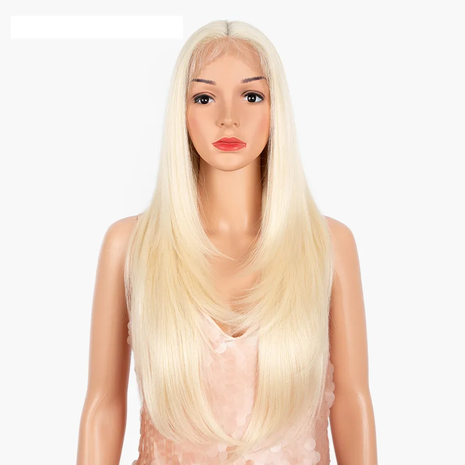14.21US $ 75% OFF|Synthetic Lace Wigs 26 inch Middle Part Straight Lace Front Wigs Ombre Pink 613 Blonde Wigs For Black Women Cosplay Wigs| |   - AliExpress